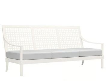 QUADRATL - 3 seater aluminium sofa by JANUS et Cie - view 2